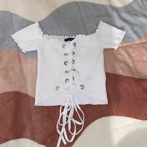 White Crop Top